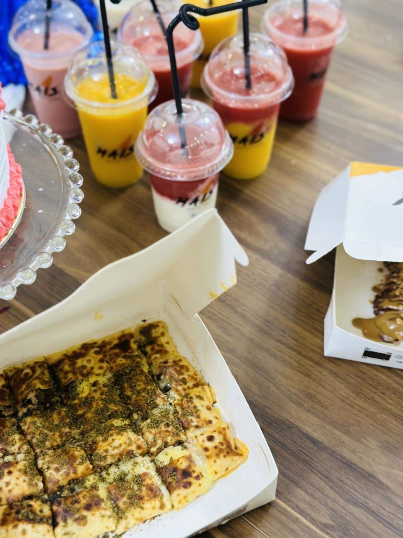 طلبية كريب مالح مع العصائر